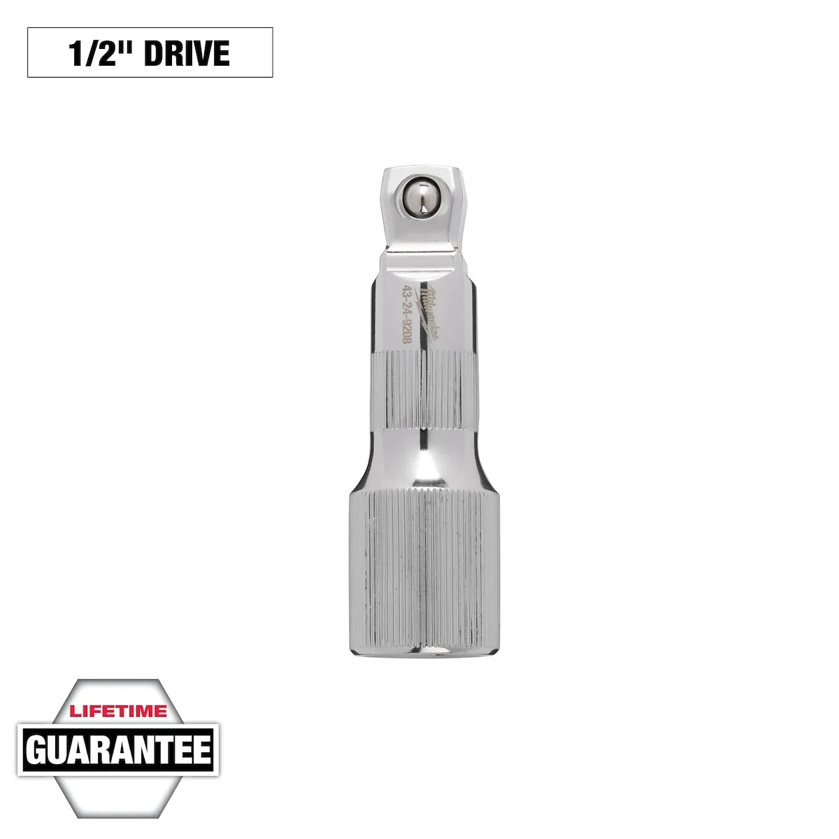 Milwaukee 1/2" Drive 3" Wobble Extension 43-24-9208 | 1/2 in Drive, Chrome Vanadium Steel