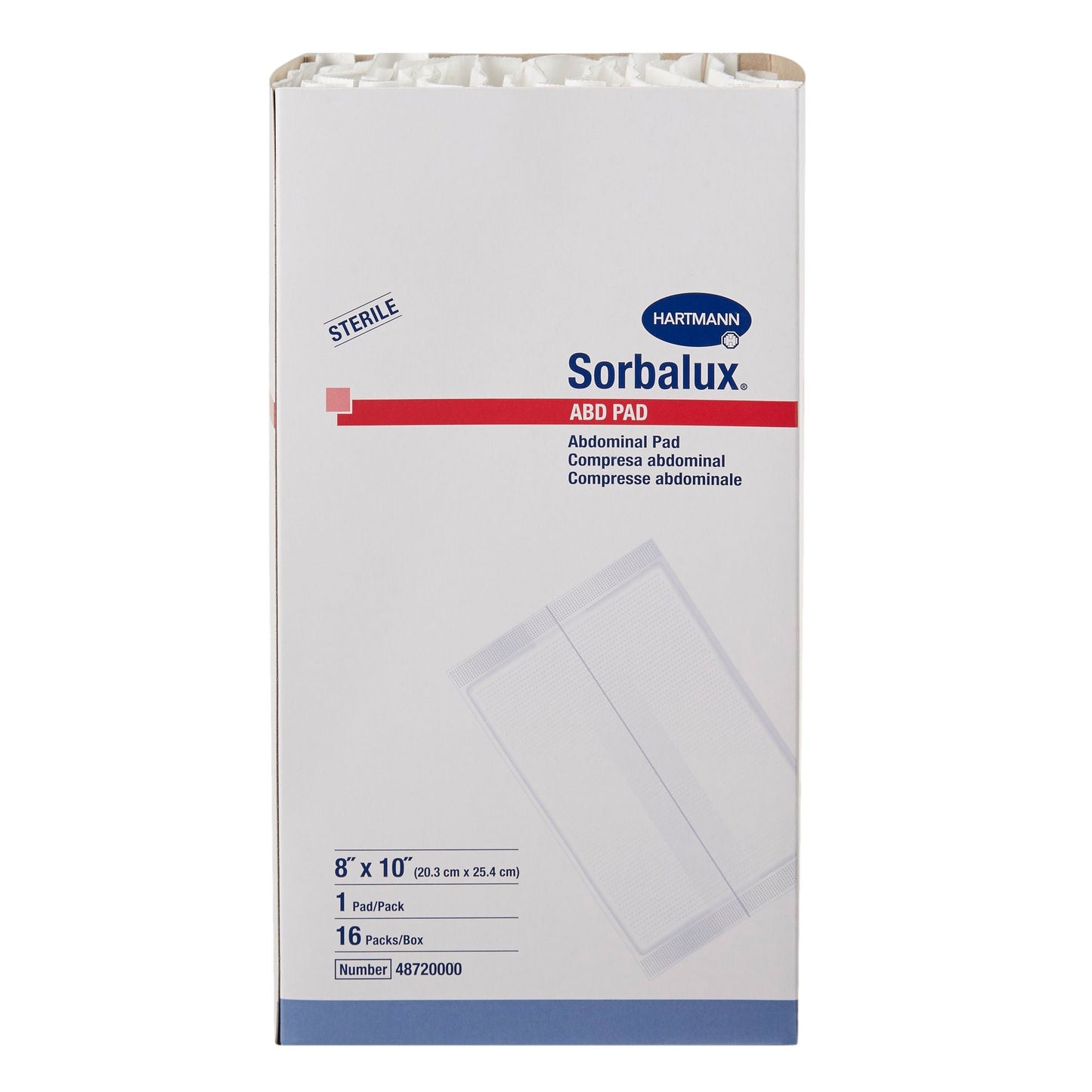 Sorbalux® ABD Sterile Abdominal Pad, One-Ply
