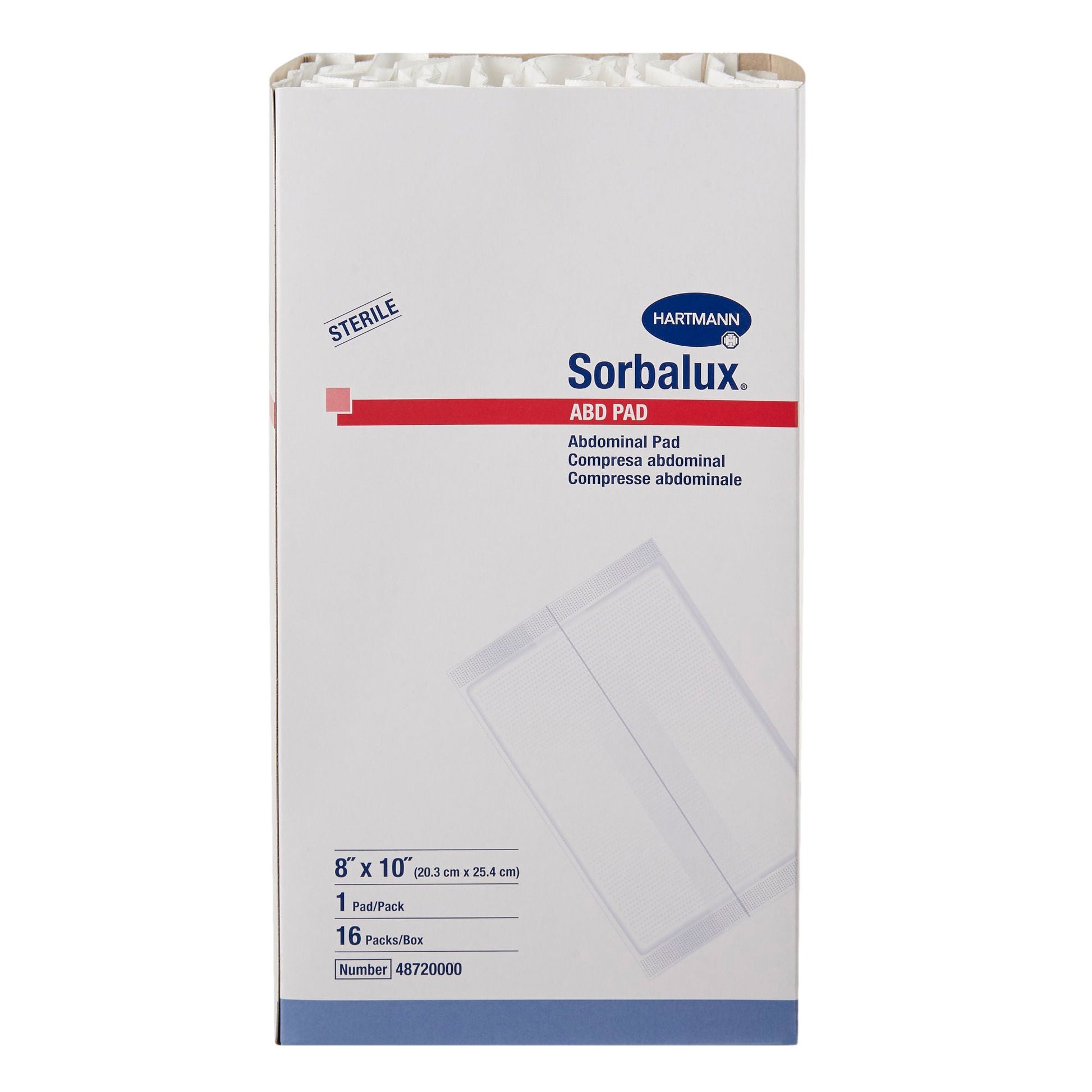 Sorbalux® ABD Sterile Abdominal Pad, One-Ply