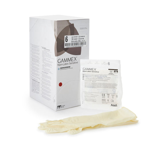 Sterile GAMMEX® Non-Latex Sensitive Polychloroprene Surgical Gloves, Cream