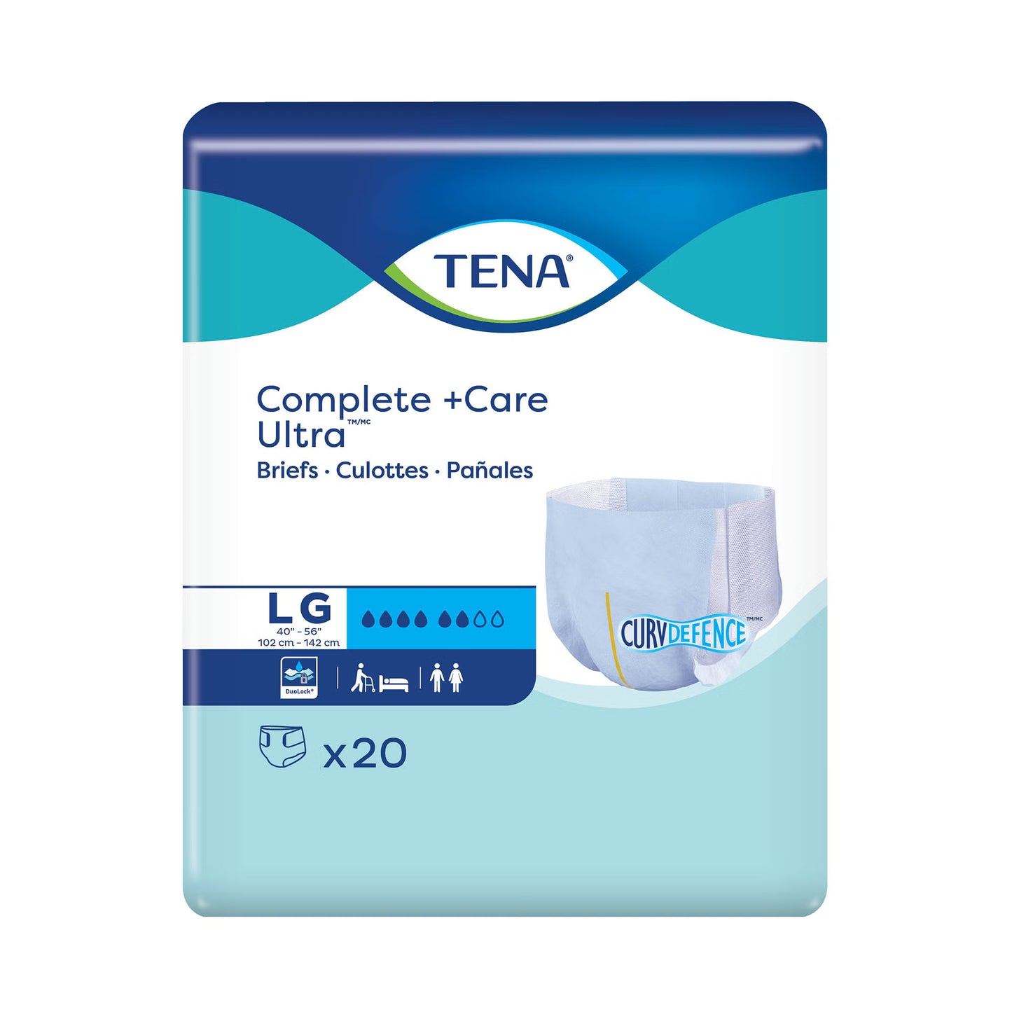 TENA Complete +Care Ultra™ Briefs with CurvDefence™