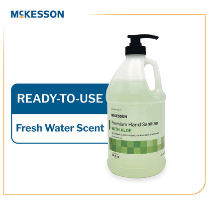 McKesson Premium Hand Sanitizer with Aloe Ethyl Alcohol Gel Pump Bottle