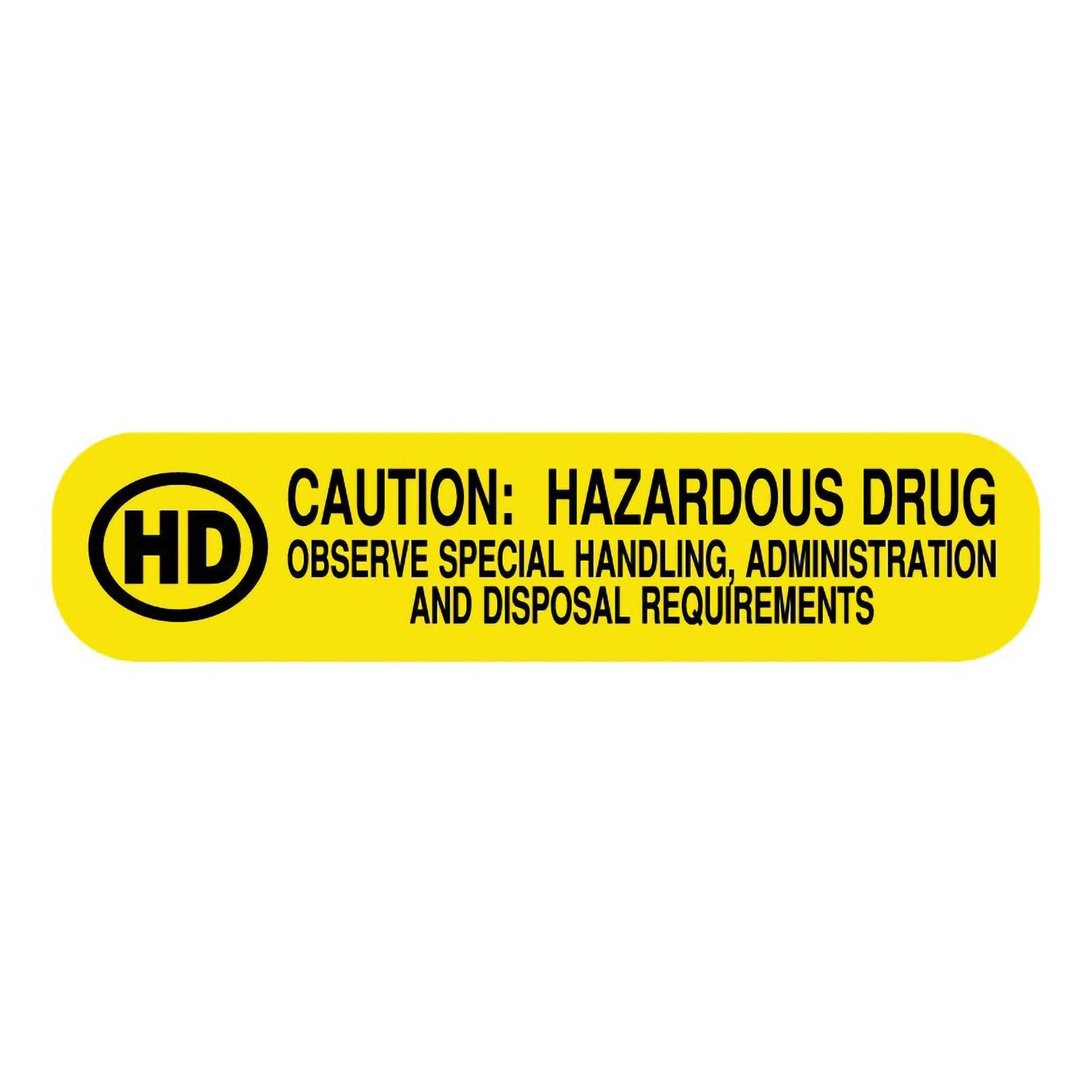 UAL™ Hazardous Drug, Medication Instruction Label