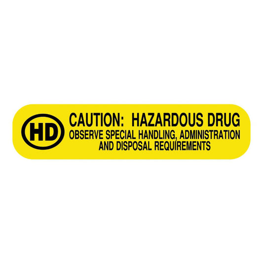 UAL™ Hazardous Drug, Medication Instruction Label