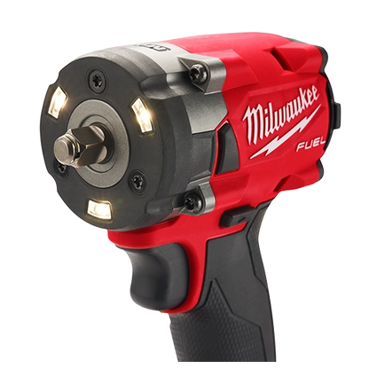 Milwaukee M18 FUEL 3/8" Compact Impact Wrench w/ Friction Ring Bare Tool 2854-20 | 3/8 in Square Drive, M18 Battery
