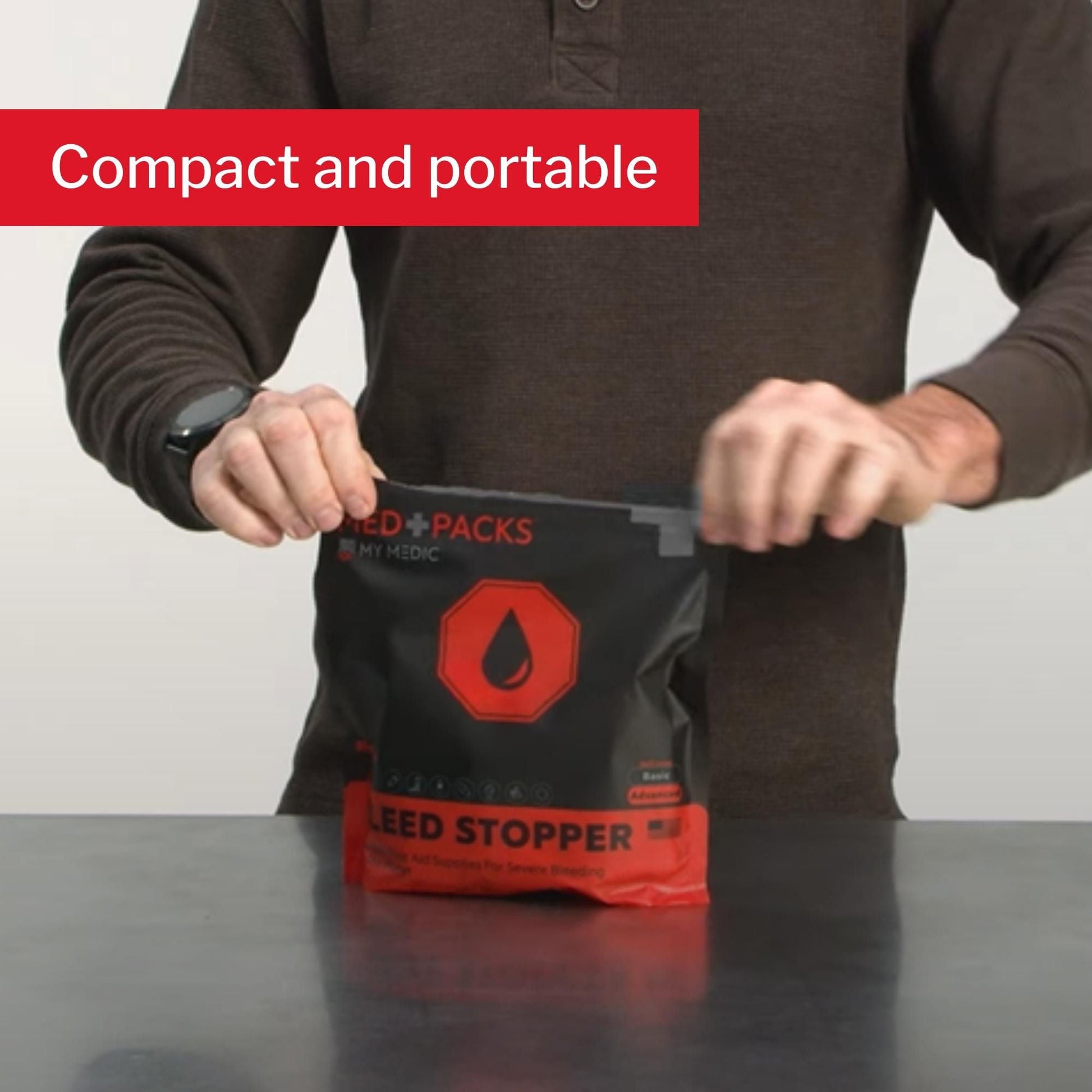 Med Packs™ First Aid Kit to Stop Bleeding – Emergency Supplies in Portable Pouch