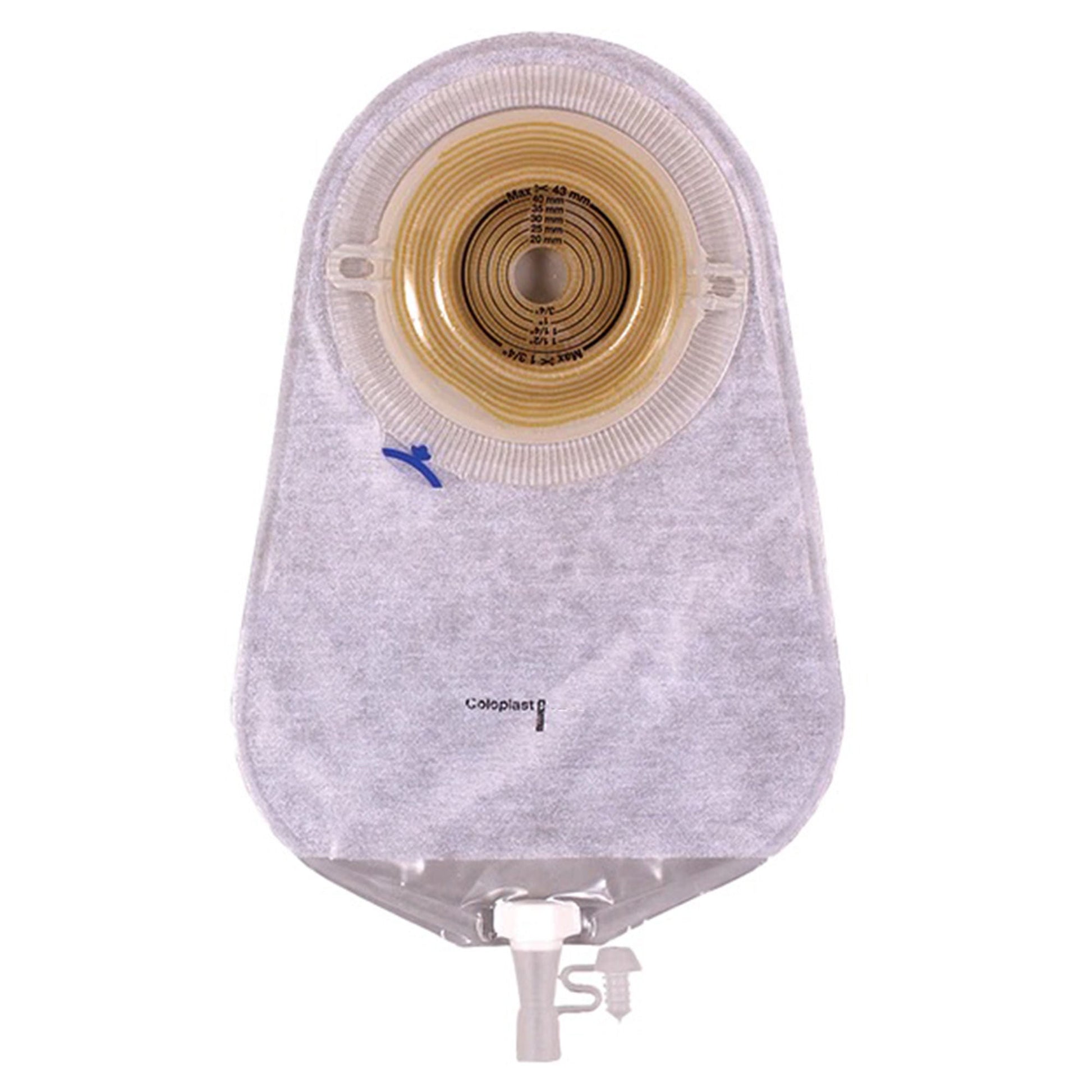 Assura® Deep Convex 1-Piece Transparent Urostomy Pouch, Stoma
