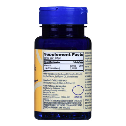 Foster & Thrive™ Vitamin D-3 50 mcg (2000 IU) Rapid Release Softgels