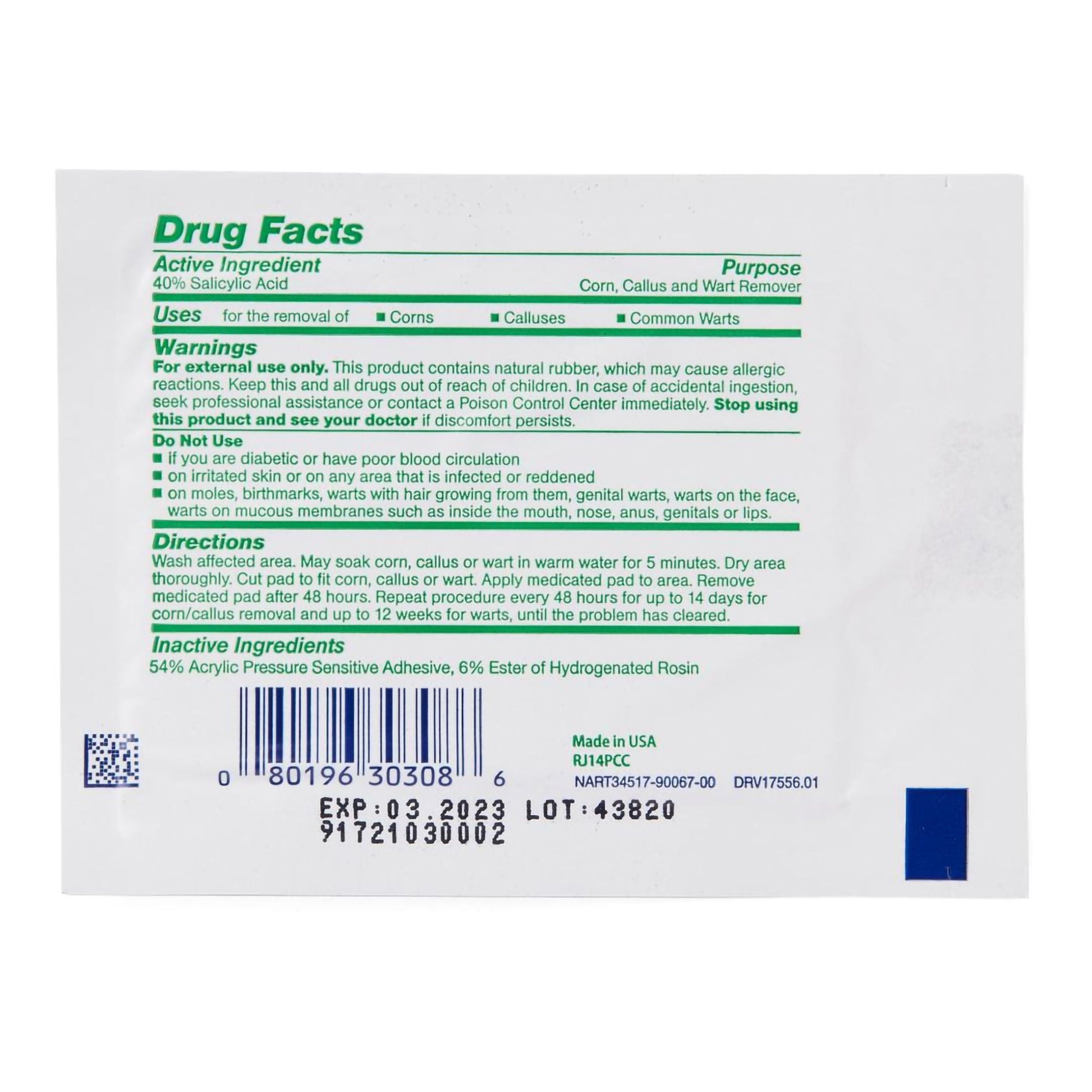Curad® MediPlast® Corn, Callus & Wart Remover Pads