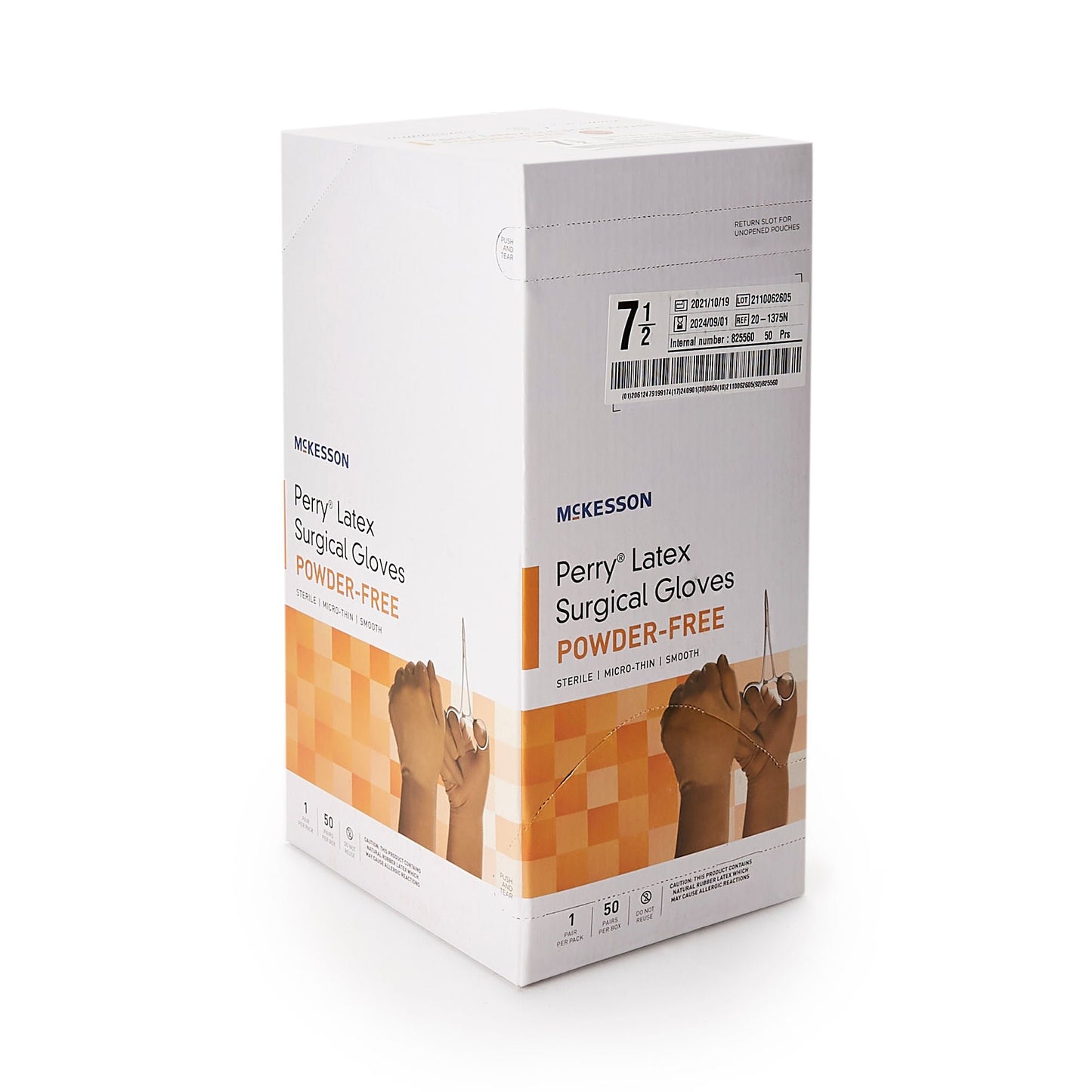 Sterile McKesson Perry® Latex Surgical Gloves, Brown - view 6