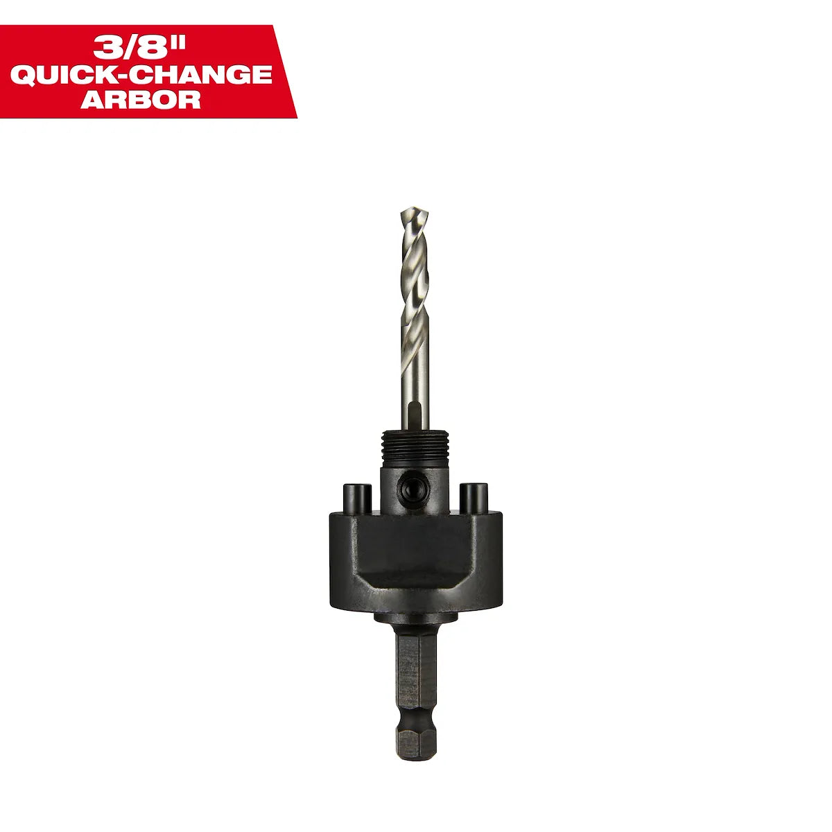 Milwaukee Large Thread Pull-Back Arbor 3/8" Shank 49-56-7250