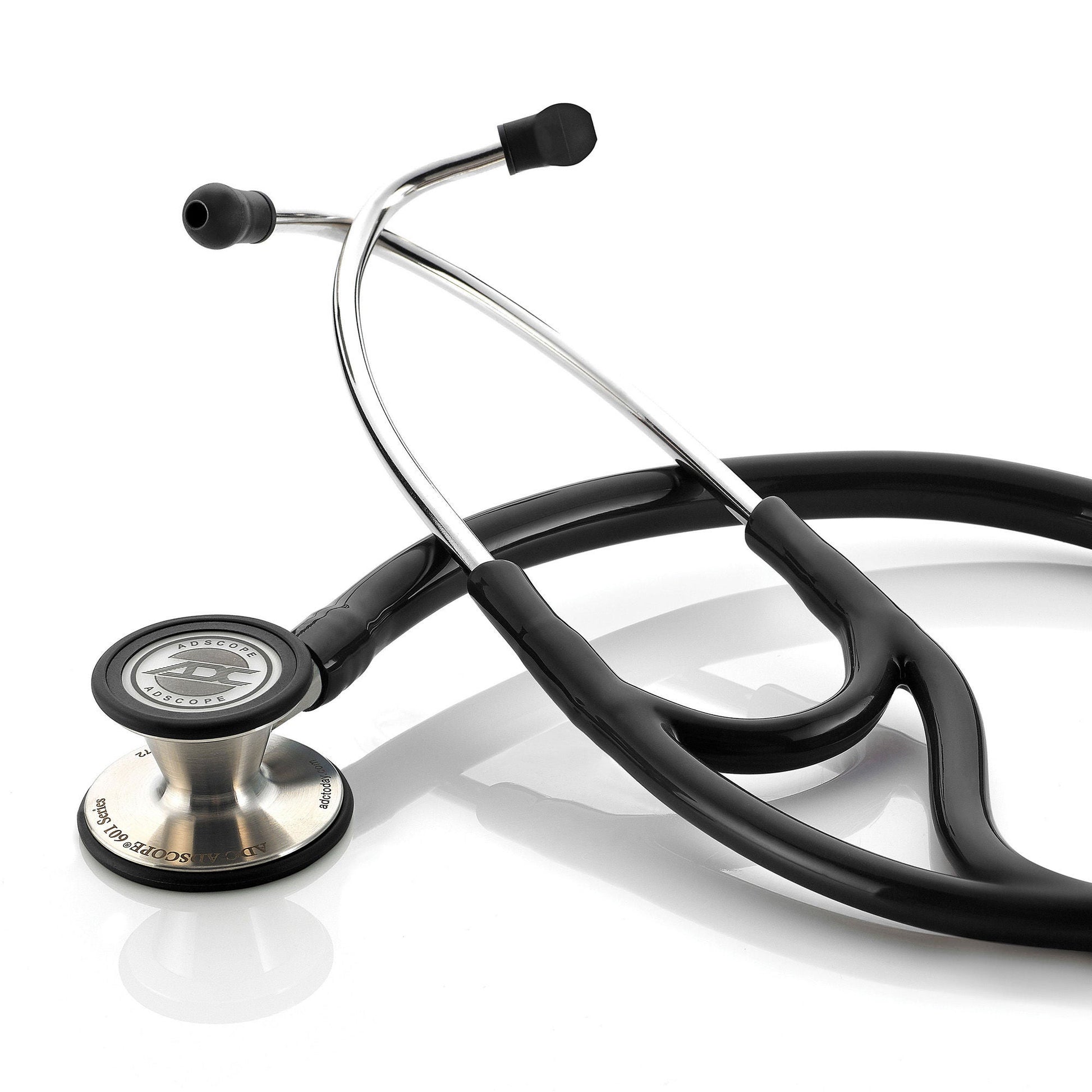 Adscope™ 601 Cardiology Stethoscope, Black Tubes