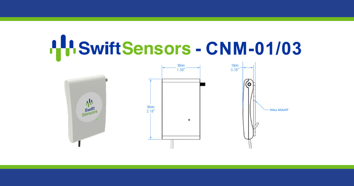 Swift Sensors CNM-01/03 dimensions and mounting drawing