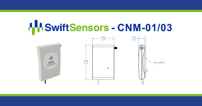 Swift Sensors CNM-01/03 dimensions and mounting drawing