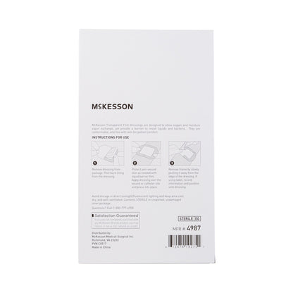 McKesson Octagonal Dressing with Frame-Style Delivery, Transparent