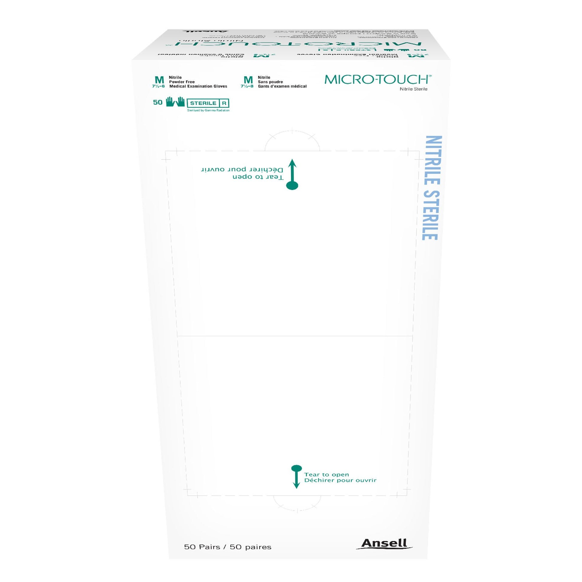 Micro-Touch® Nitrile Sterile Nitrile Exam Gloves, Blue - view 5