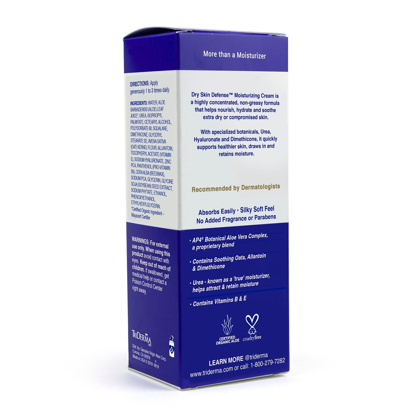 TriDerma® MD Diabetic Dry Skin Defense™ Moisturizer, tube