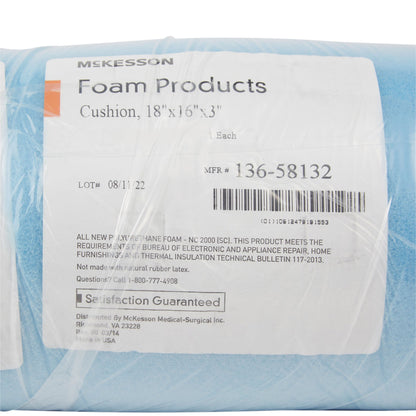 McKesson Seat Cushion, 18 W X 16 D X 3 H Inch