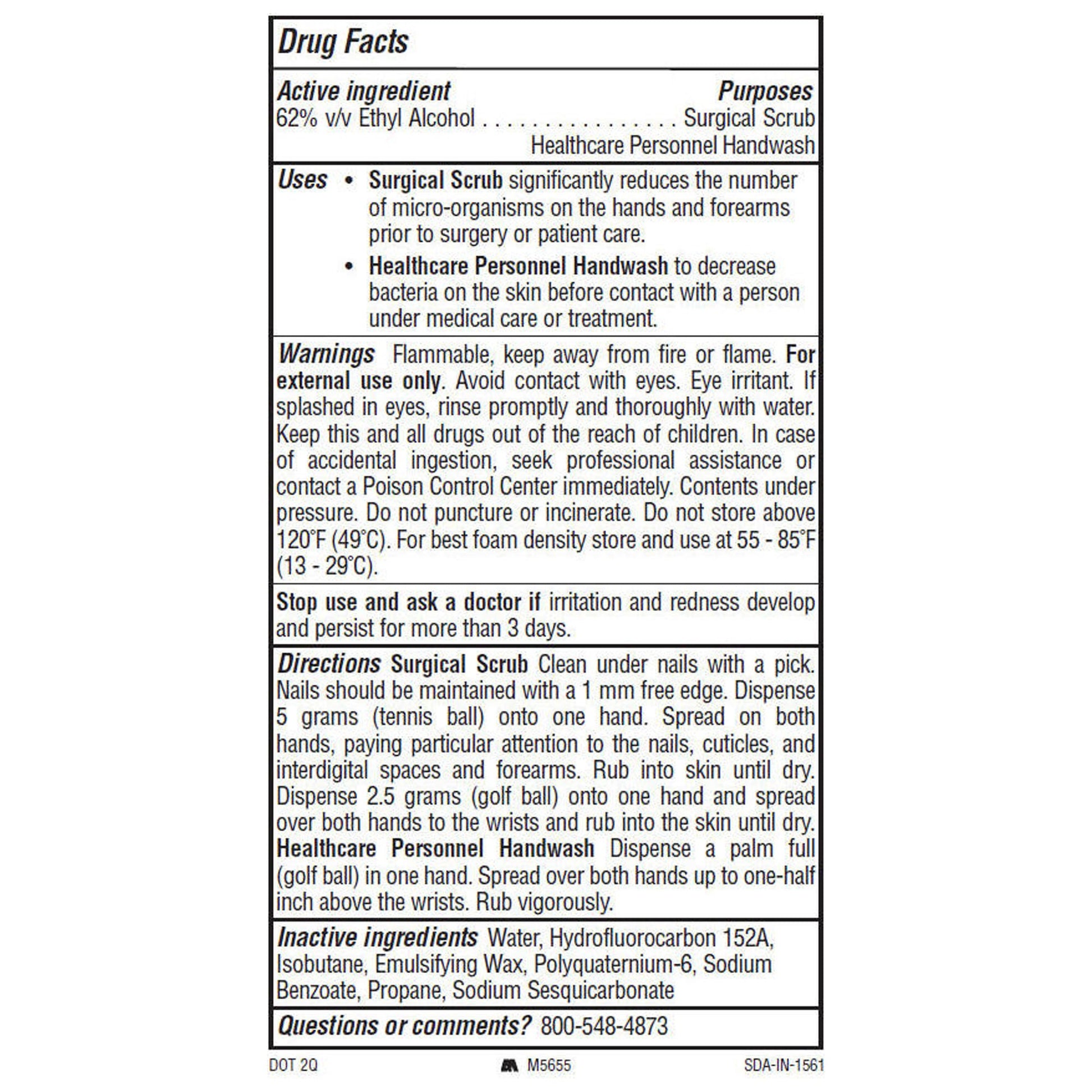 Alcare® Plus Foaming 62% Ethyl Alcohol Hand Sanitizer, Aerosol Can