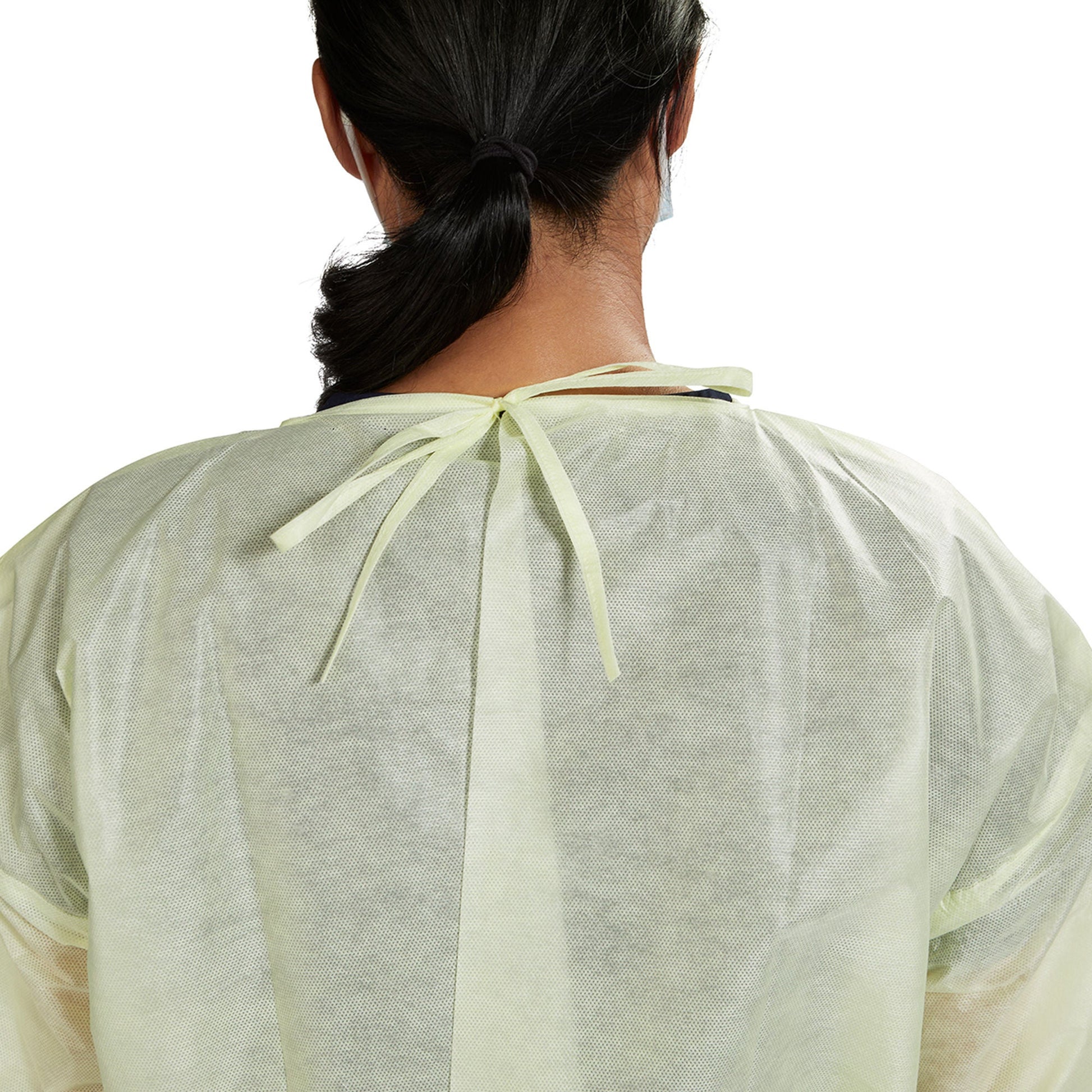 McKesson AAMI Level 2 Isolation Gown, Tie Neck Style, Extra Large, Yellow