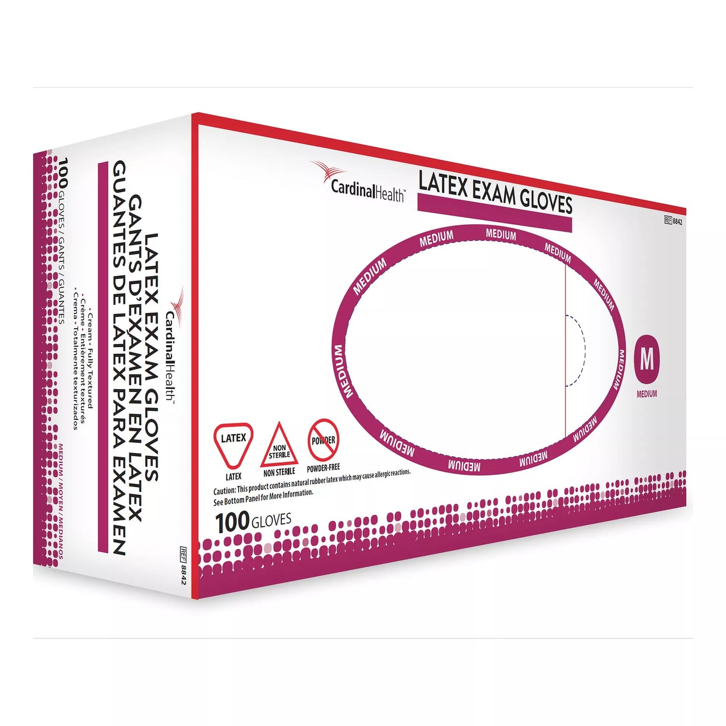 Positive Touch® Latex Exam Gloves, Ivory - view 2