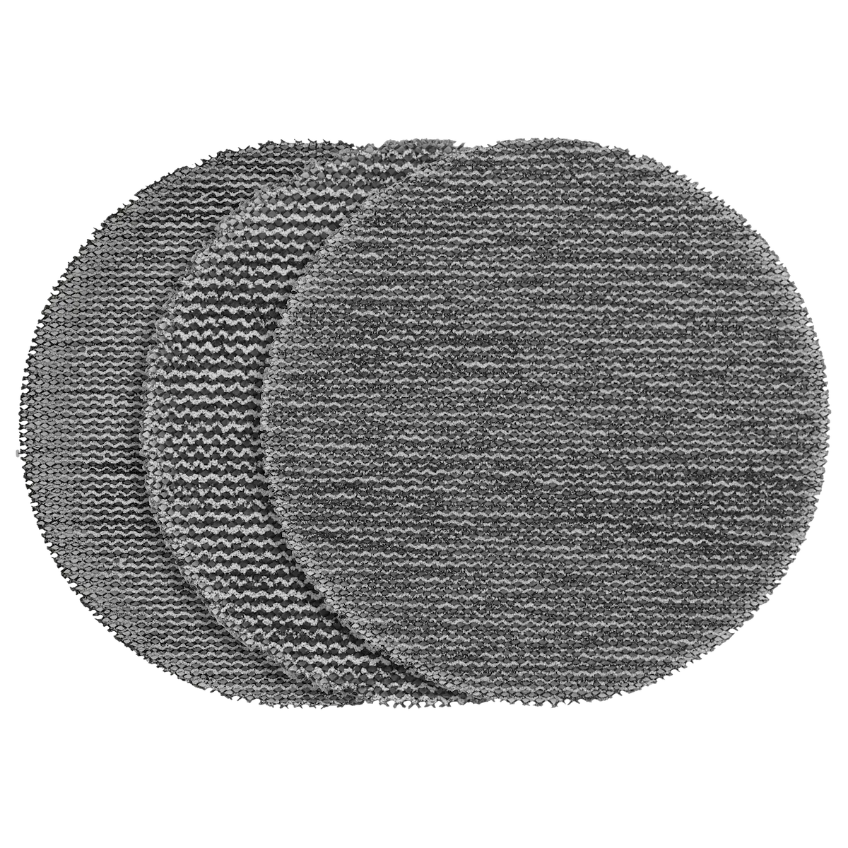 Milwaukee 3” Assorted 80, 120, 180 Grit Mesh Sanding Discs with POWERGRID Tear Resistant Mesh – (12 PK) + Pad Saver 48-80-6405