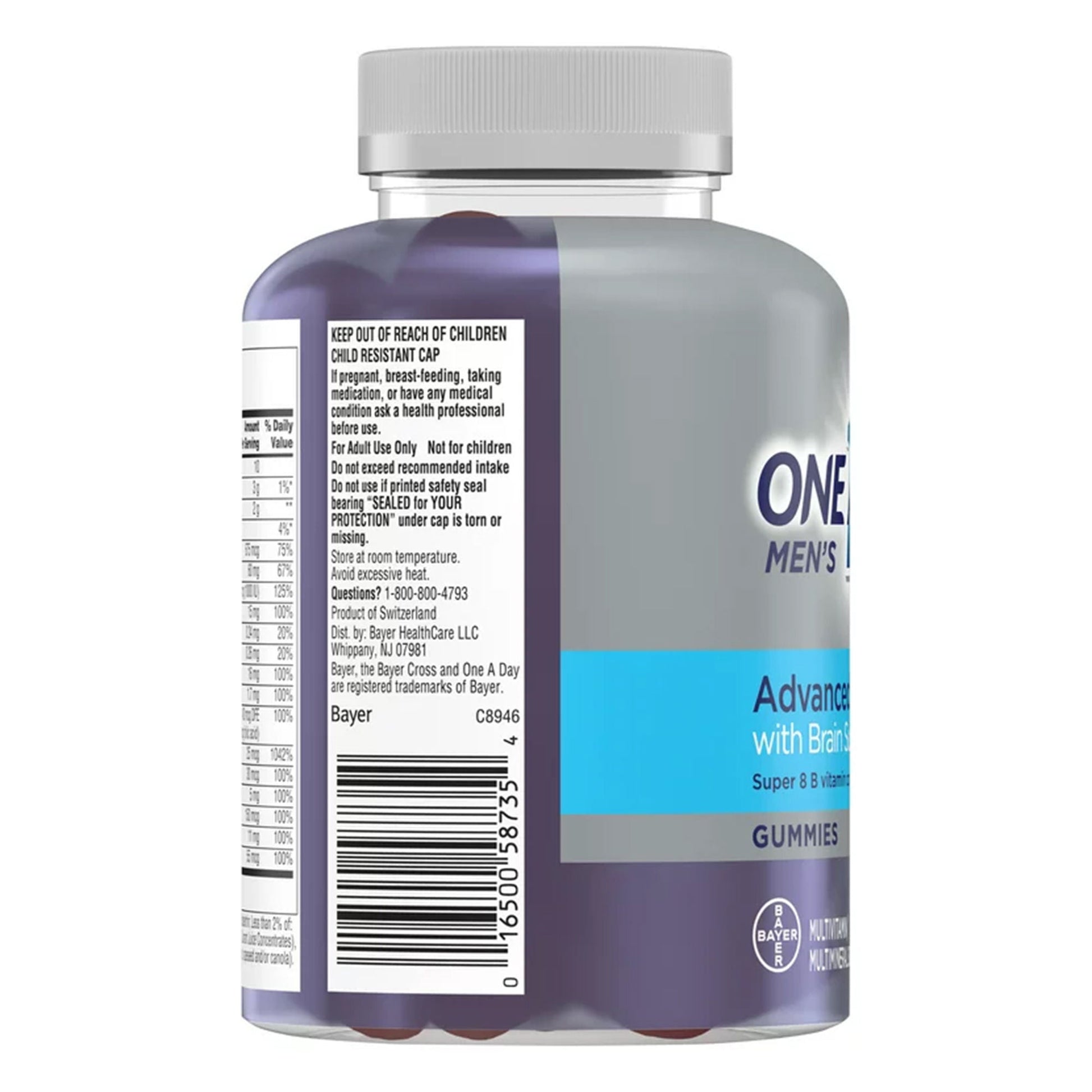 One A Day Advanced Multivitamin Men's 50+ Gummies