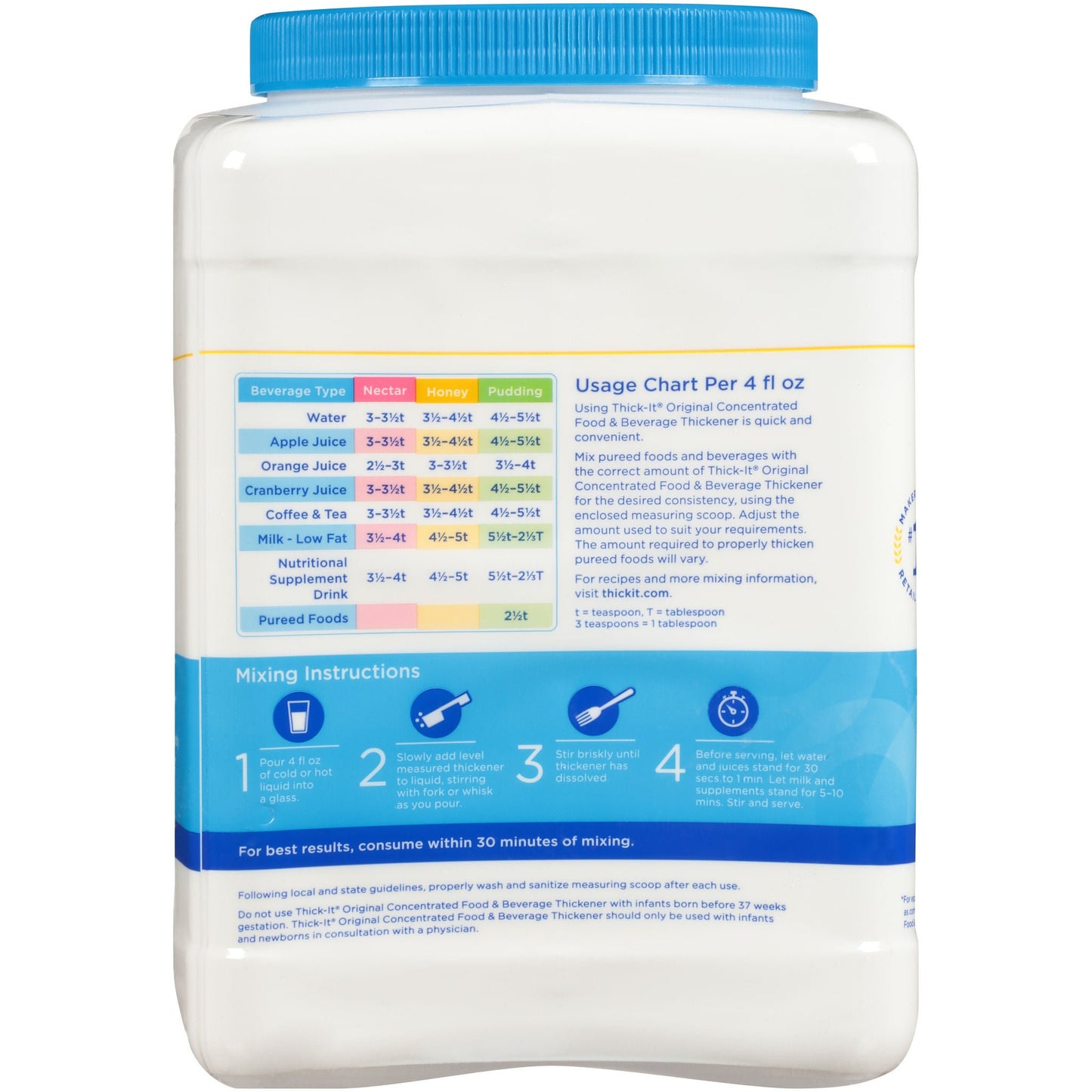 Thick-It® Original Concentrated Food and Beverage Thickener, canister