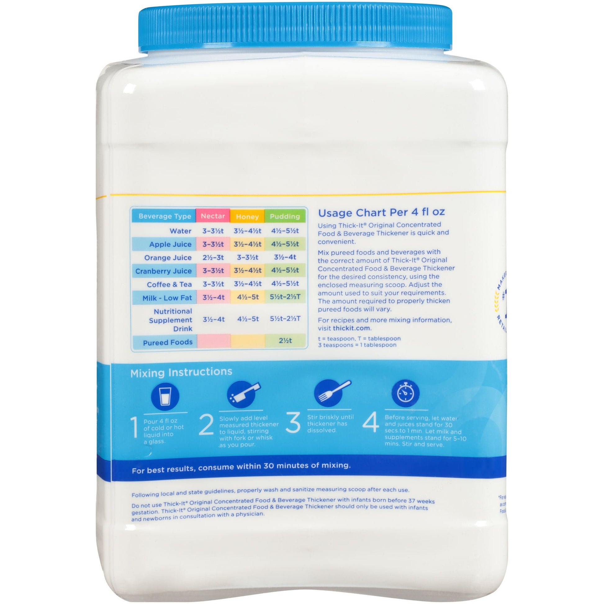 Thick-It® Original Concentrated Food and Beverage Thickener, canister