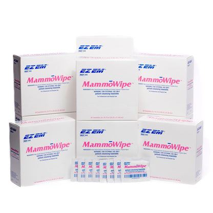 EZ EM Mammography Wipe, Scented, Benzalkonium Chloride, Ethyl Alcohol
