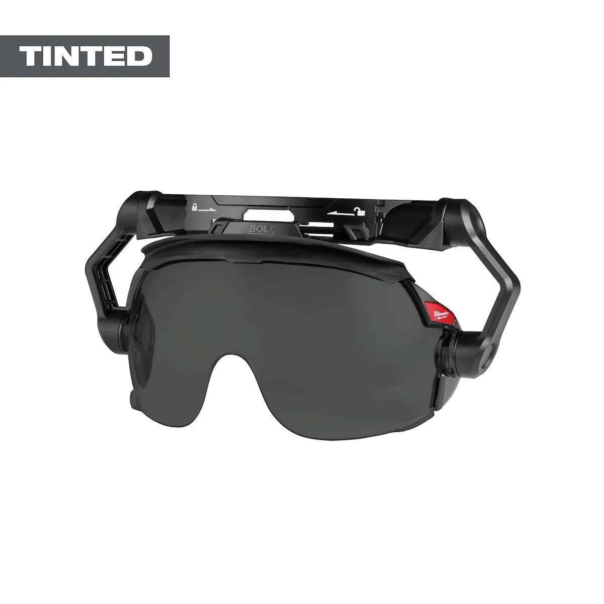 Milwaukee BOLT Gasketed Eye Visor - Tinted Dual Coat Lens (Compatible with BOLT Safety Helmets & BOLT Hard Hats) 48-73-1417