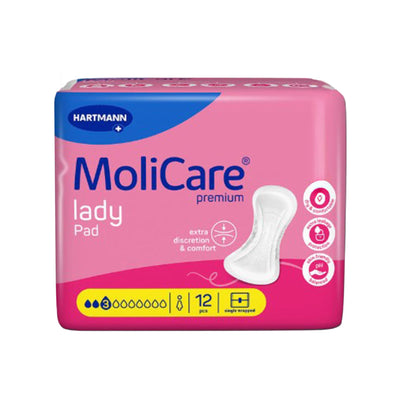 MoliCare® Premium lady pad 2 Drops for Light Incontinence, 11 x 27 Centimeter