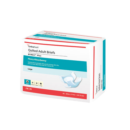 Wings™ Plus Quilted Heavy Absorbency Incontinence Brief