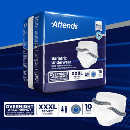 Attends® Bariatric Ultimate Absorbent Underwear