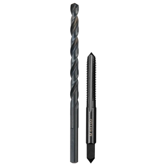 Milwaukee M6-1.00 mm Straight Flute Plug Tap & #9 Drill Bit 49-57-5536