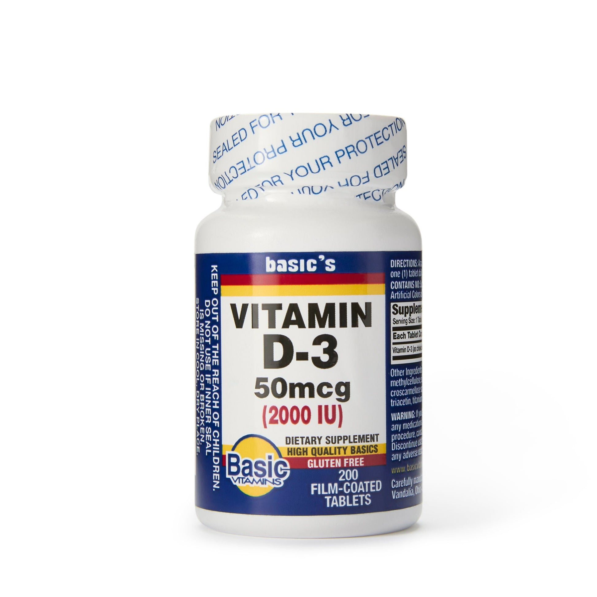 Basic's Vitamin D-3 Dietary Supplement