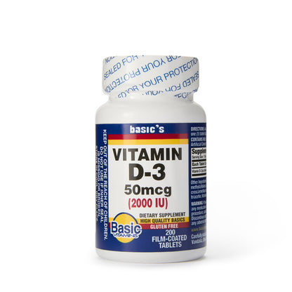 Basic's Vitamin D-3 Dietary Supplement
