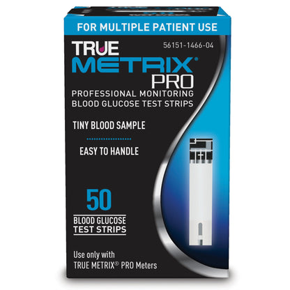 TRUE METRIX PRO Blood Glucose Test Strips 50 Strips For Truemetrix Blood Glucose Meter