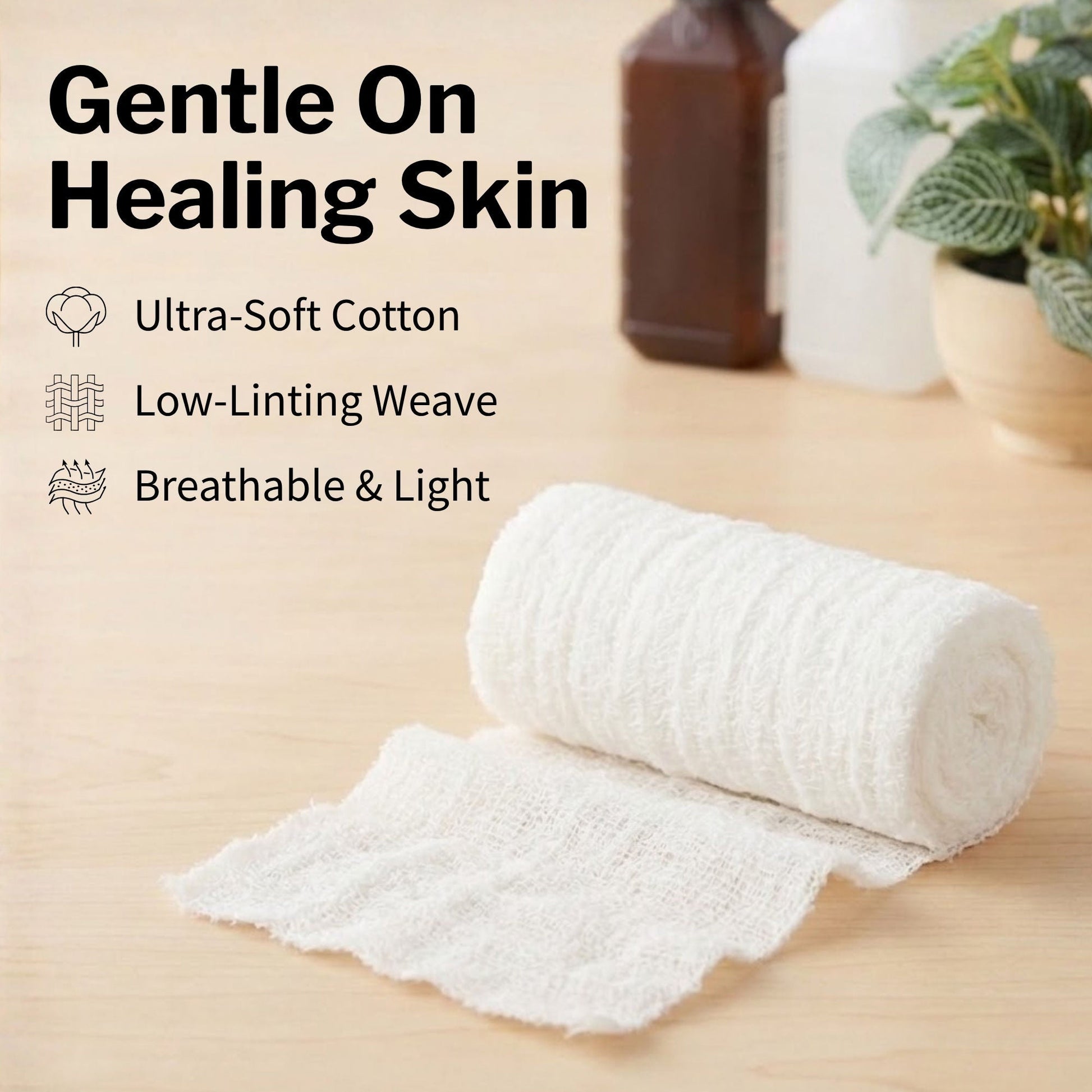 CareStock™ Nonsterile Gauze Bandage Roll, Sterile