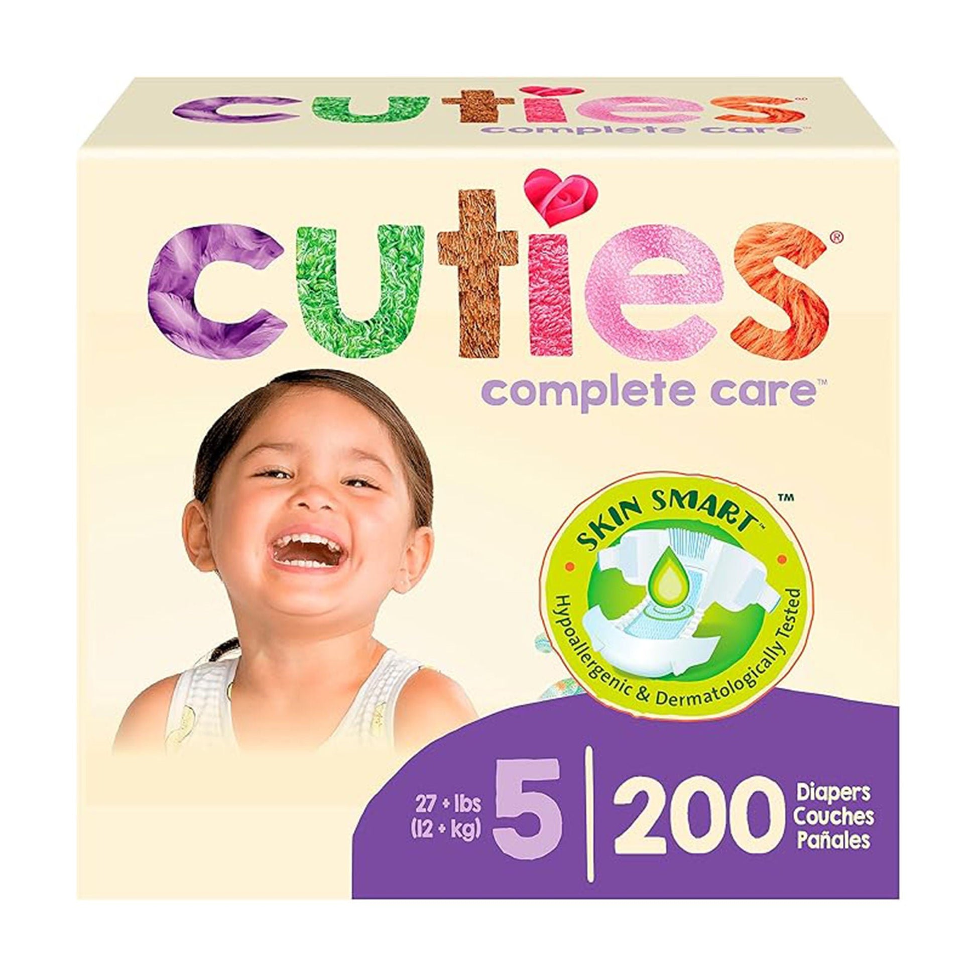 Cuties® Complete Care Diapers for Children, 27+ lbs.