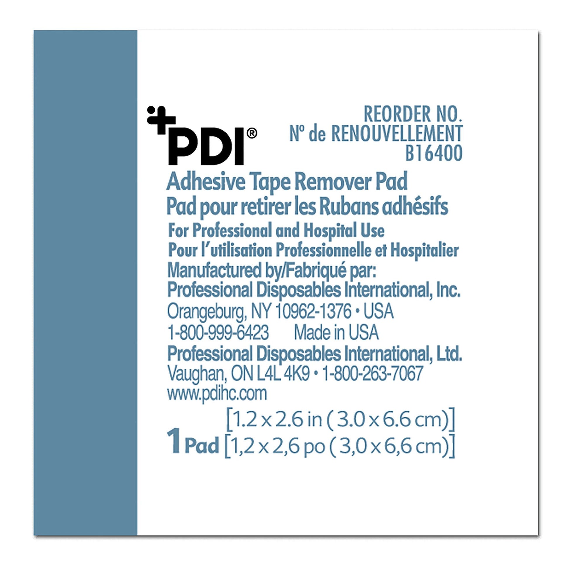 PDI® Adhesive Remover, Wipe