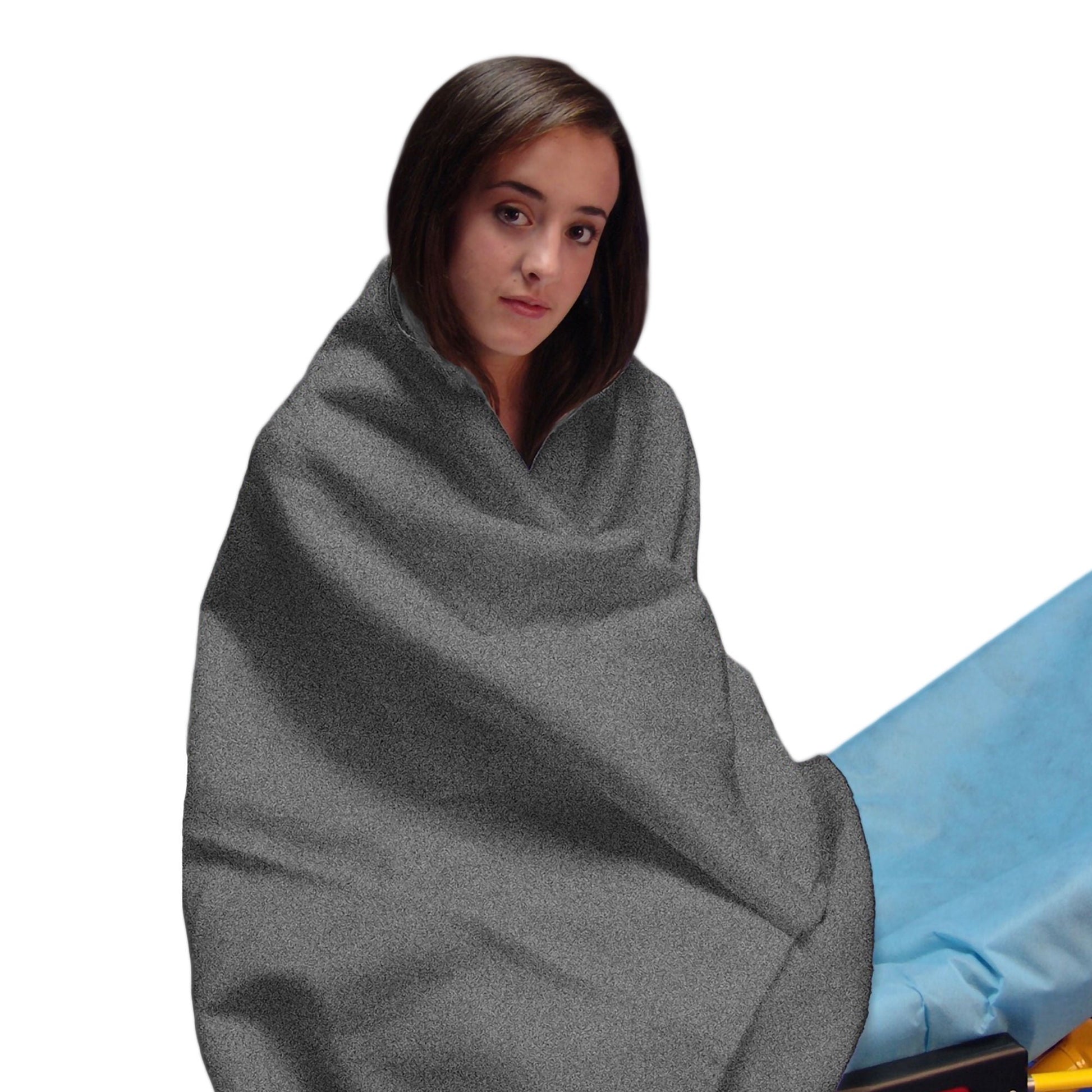 First Comfort Fleece Thermal Blanket, Gray