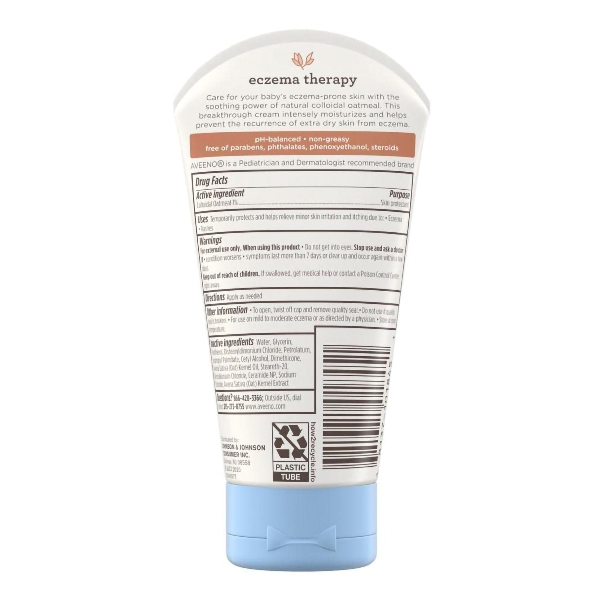 Aveeno® Baby Eczema Therapy Moisturizing Cream Unscented, Tube