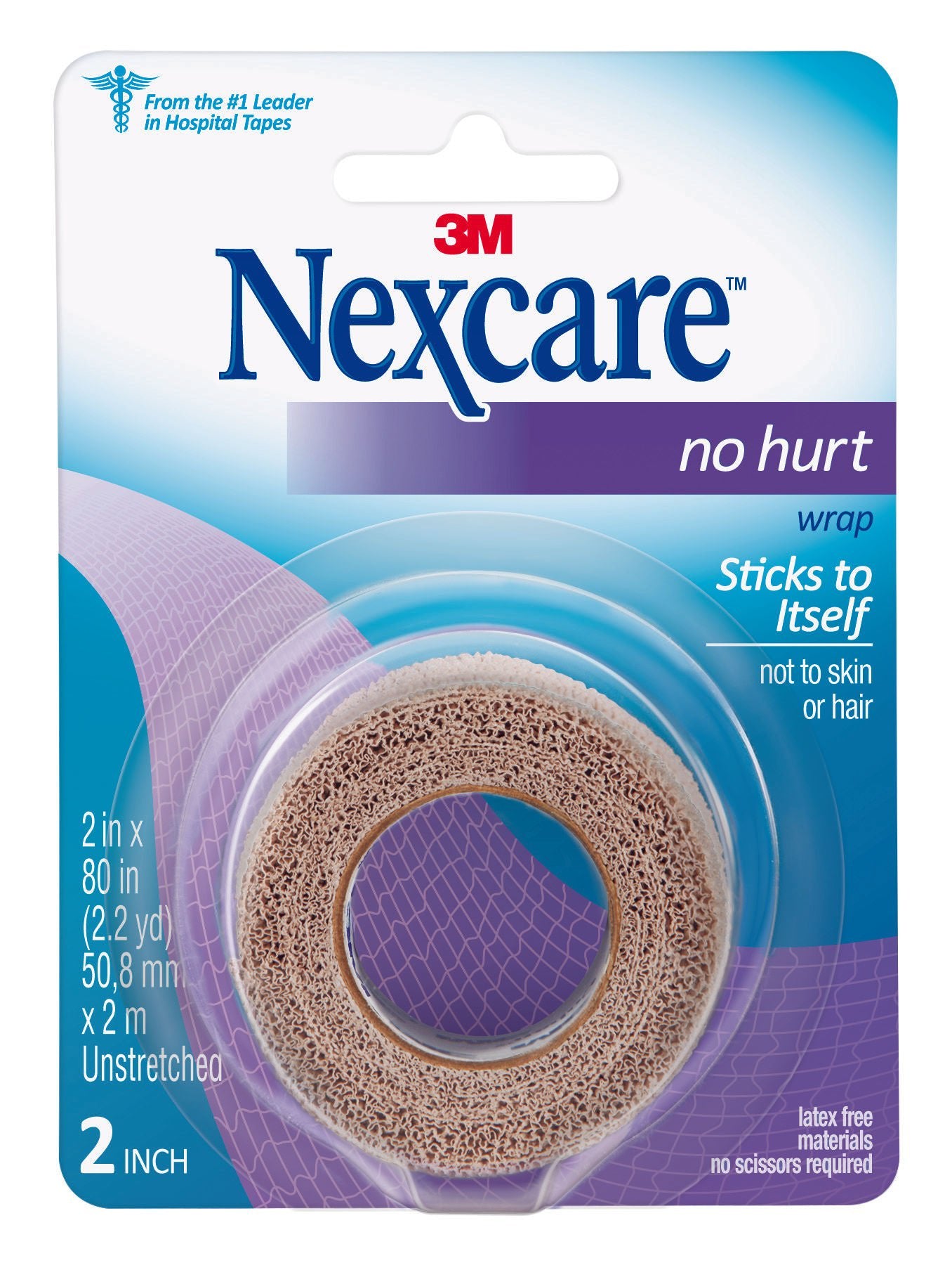 3M™ Nexcare™ No Hurt Hypoallergenic Material Medical Tape, Tan