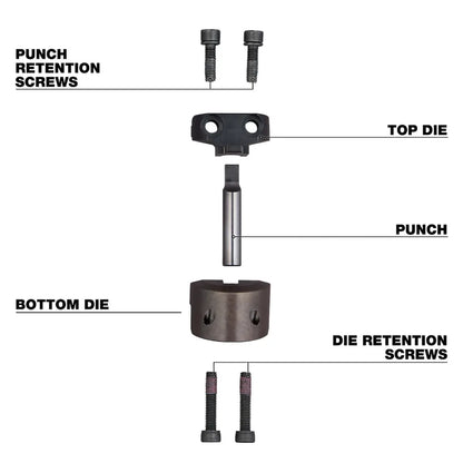 Milwaukee M18 FUEL 10Ga Nibbler Punch & Die Set 48-44-0274