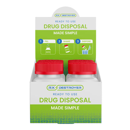 Rx Destroyer™ Drug Disposal Pouch for use with Pharmaceutical Disposal System