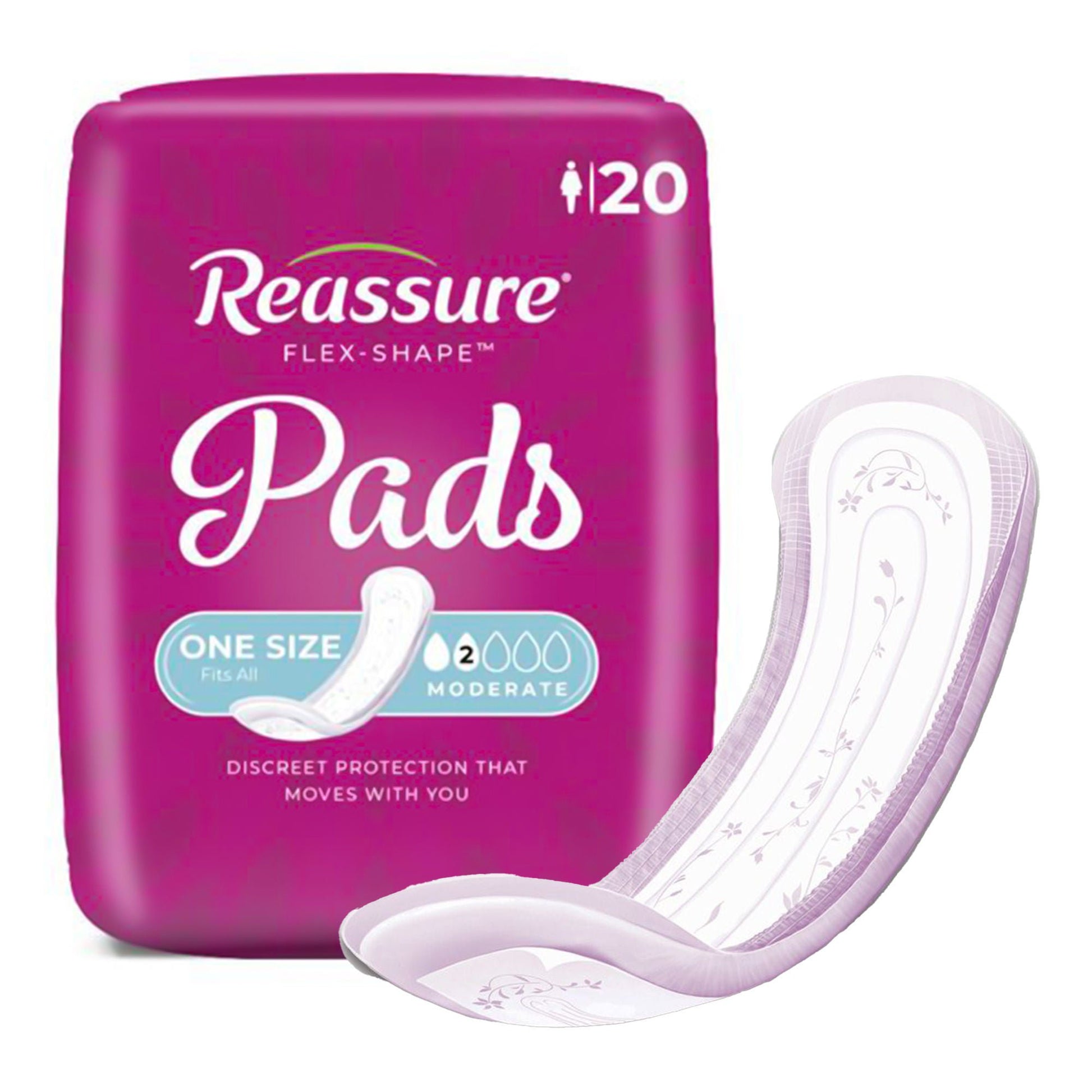 Reassure® Flex-Shape Pad™ for Moderate Incontinence