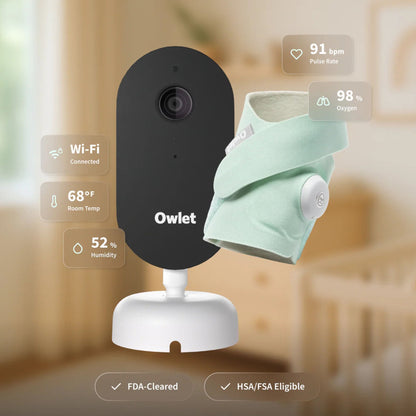 Owlet Dream Duo Baby Monitoring System Mint
