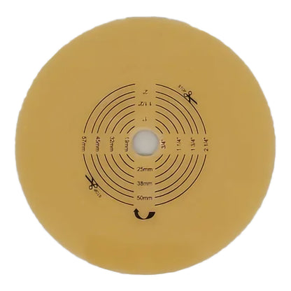 Ostomy Barrier Trim to Fit, Extended Wear Without Tape Flange 2 Piece System Hydrocolloid Up to 2-3/4 Inch Opening