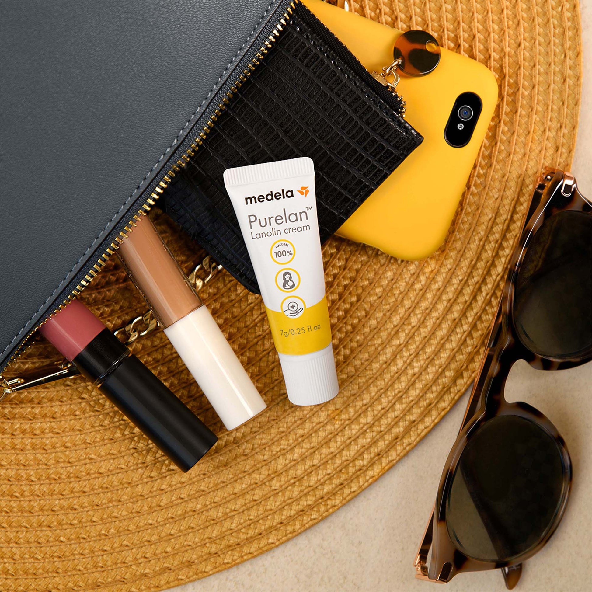 Purelan™ Lanolin Cream for Sore Nipples and Dry Skin, Tube
